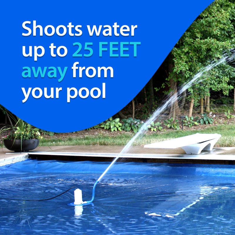 CoverBlast Pool Cover Pump Attachment - USA-Made & Patented Pool Cover Pump Hose Alternative w/ 25ft. Range - Easy-To-Install & Use Year-Round - Replaces Traditional Hoses, Eliminating Tripping Hazard - Image 4